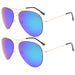 2 Pack Kids Teen Age 8-16 Metal Sunglasses Boys Girls S15018