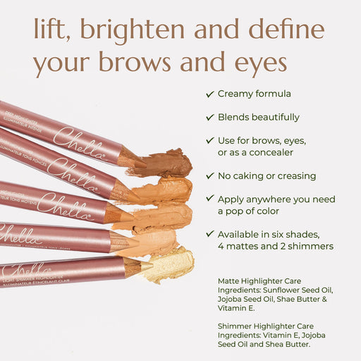 Chella shimmer highlighter Brow & Eye White Smoke Light Shimmer,Dark Shimmer
