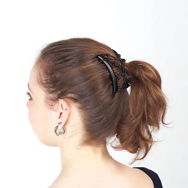 Comfy Comb - PRETZEL & Celtic Stretchy Double Comb MEDIUM SIZE for Fine Thin Hair