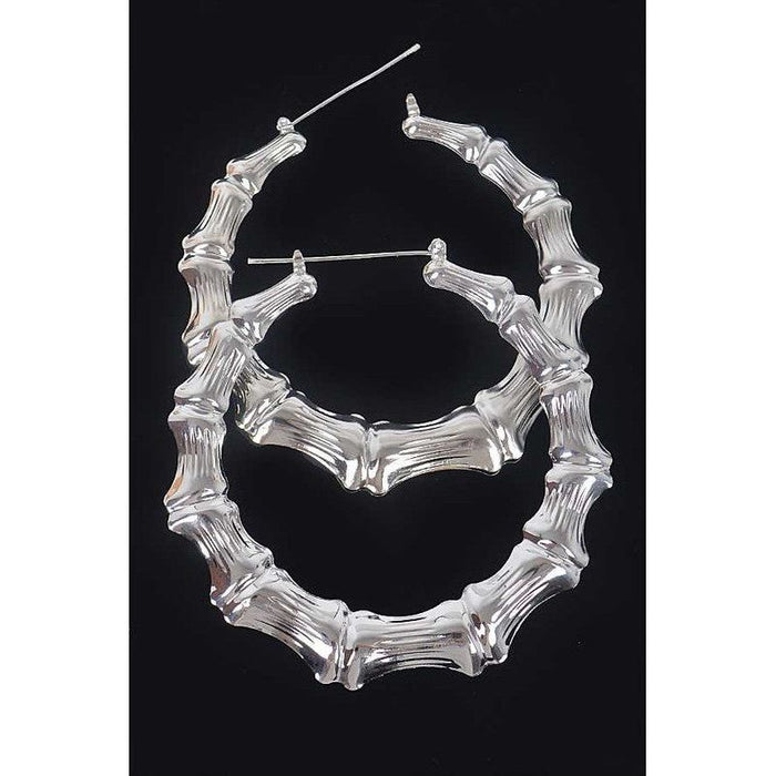 80MM Large Bamboo Hoop Earrings