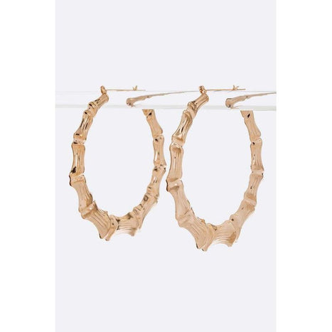 80MM Large Bamboo Hoop Earrings