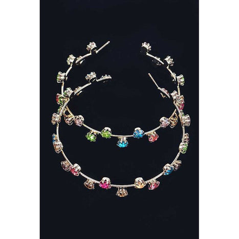 70MM Rhinestone Iconic Hoop Earrings