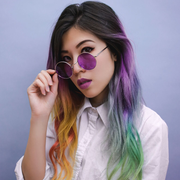 zeroUV Retro Hippie Metal Lennon Round Color Lens Sunglasses 8594 Sunglasses