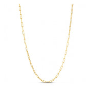 Bids.com Sterling Silver Gold Plated Paperclip Chain (2.95 mm) Necklaces