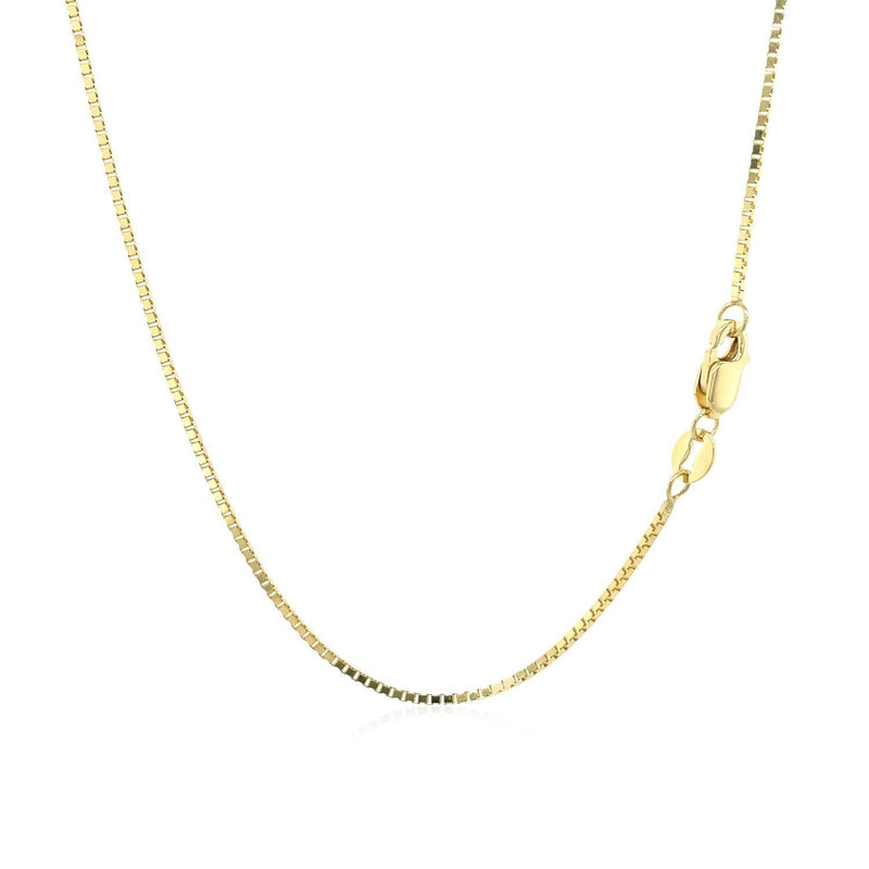Bids.com 14k Yellow Gold Classic Box Chain 1.0mm Necklaces
