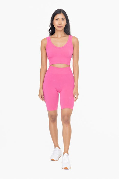 Ribbed Seamless Cropped Tank Top