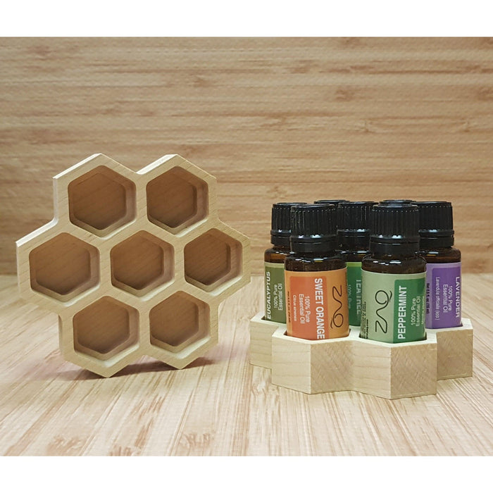 ZAQ Skin & Body - Essential Oils Honeycomb Holder For 15Ml Or 5Ml Bottles - Handmade