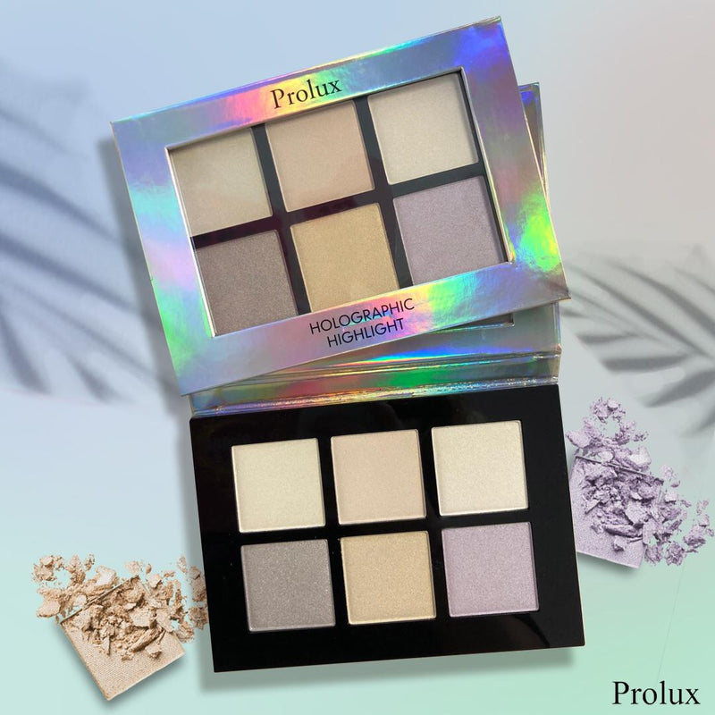 Prolux Cosmetics Holographic Highlight Palette Highlighter Palette