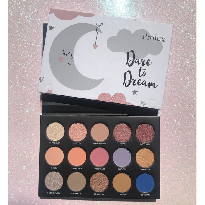 Prolux Cosmetics - Dare To Dream Eyeshadow Palette | Cool Toned Eyeshadow Palette