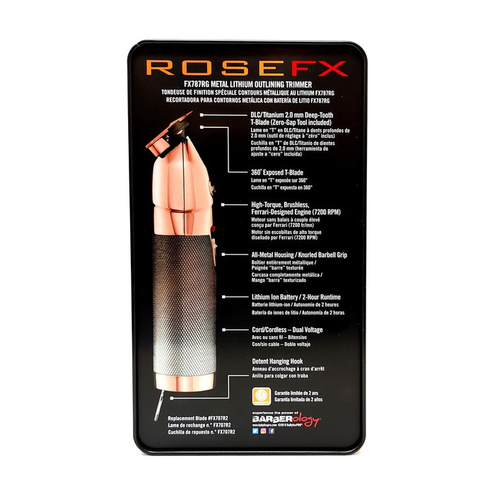 Babylisspro Barberology Rosefx Outlining Trimmer (Rose Gold) # Fx787Rg