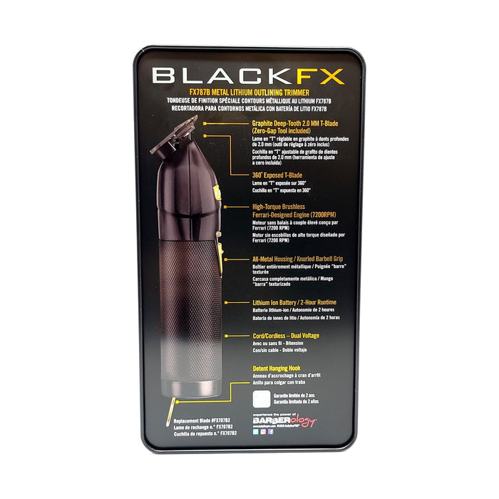 Babylisspro Barberology Blackfx Outlining Trimmer (Black) #Fx787Bn