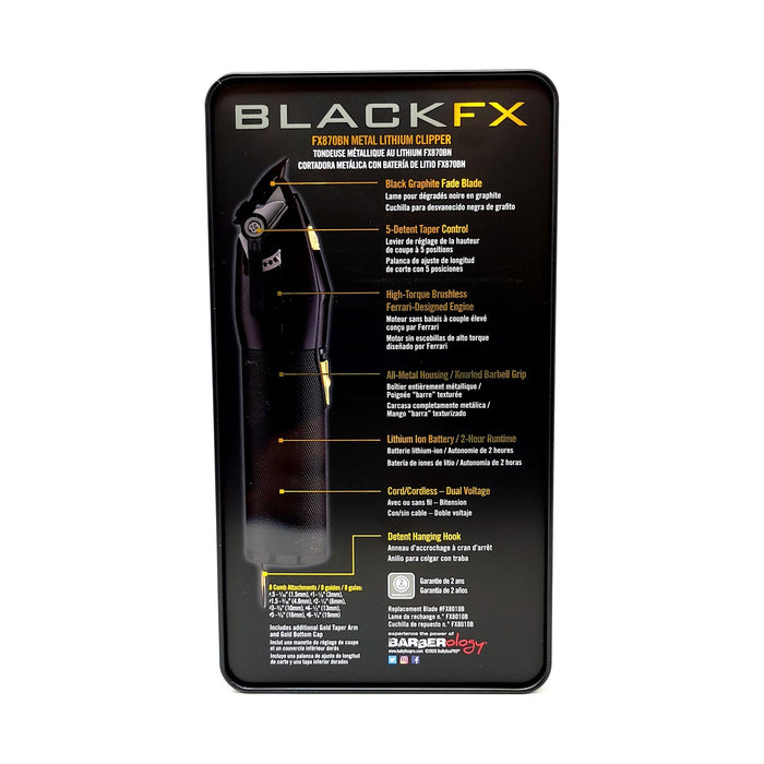 Babylisspro Barberology Blackfx Clipper (Black) #Fx870Bn