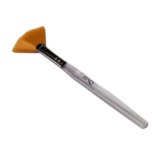 ZAQ Skin & Body Fan Mask Brush with Synthetic Bristles & Acrylic Handle