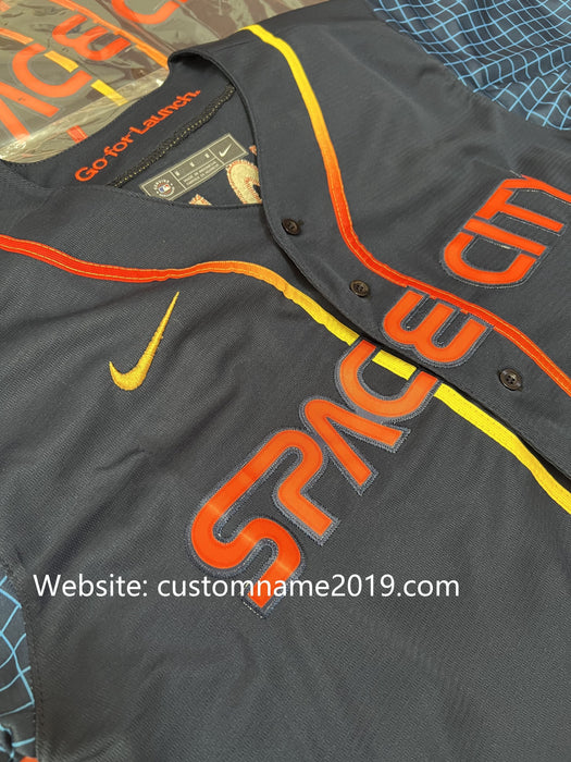 Houston Astros Navy Stitched 2022 Space City Connect Jersey Elite