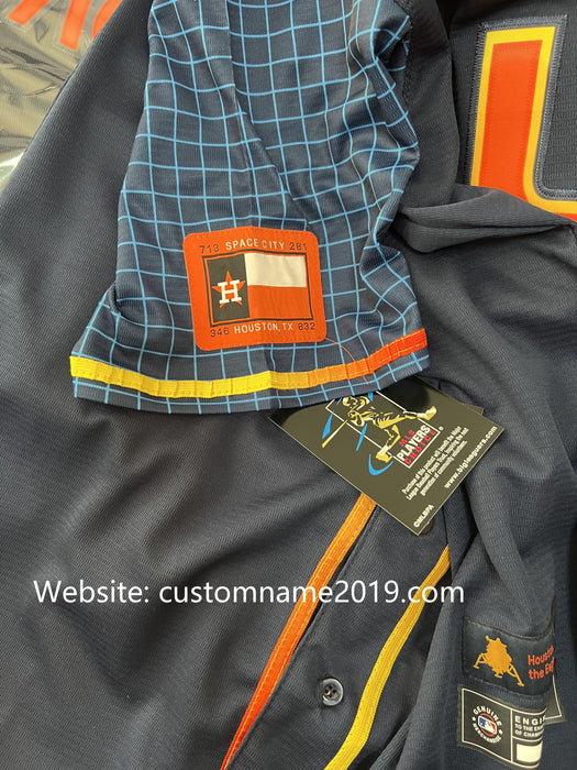 Houston Astros Navy Stitched 2022 Space City Connect Jersey Elite