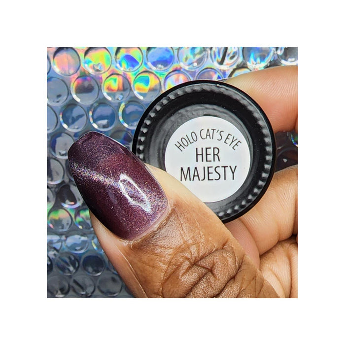 Uberchic Beauty Her Majesty   Holo Cats Eye Gel Polish