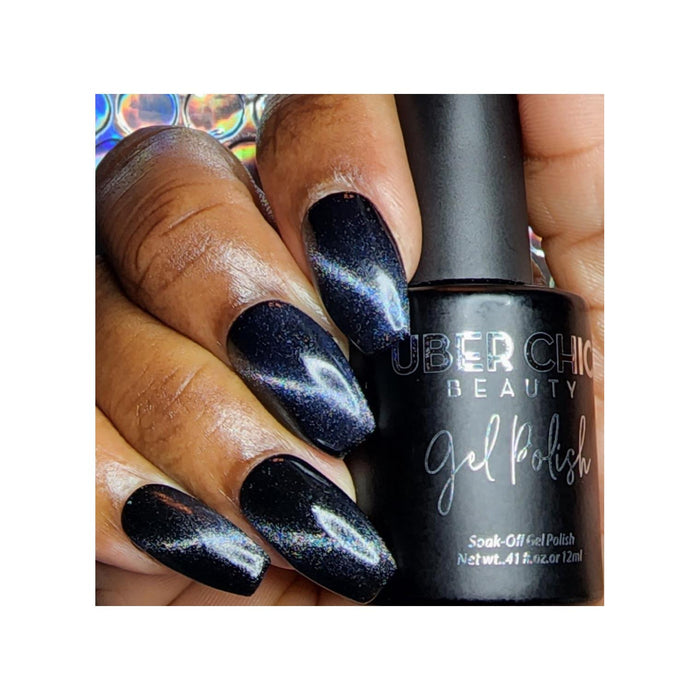 Uberchic Beauty Sapphire Moon  Holo Cats Eye Gel Polish