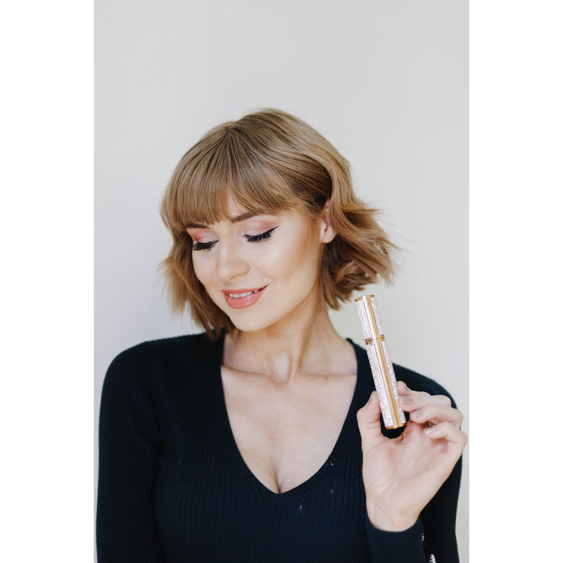 EpiLynx Mega Volume Vegan Mascara – Smudge-Proof with Handmade Diamond Case