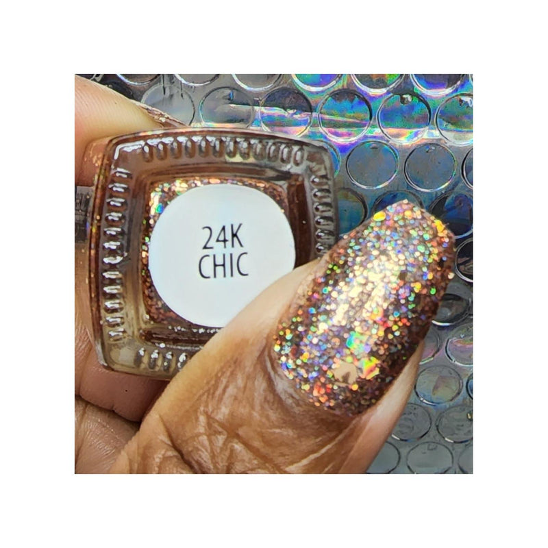 UberChic Beauty 24K Chic - Holographic Polish Regular Polish