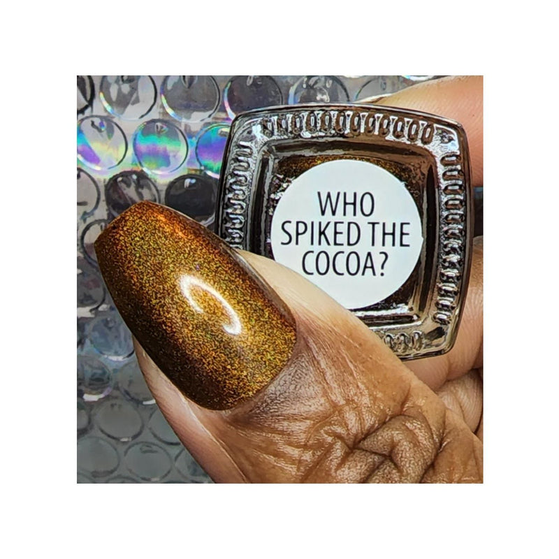 UberChic Beauty Who Spiked The Cocoa? - Holographic Polish Regular Polish