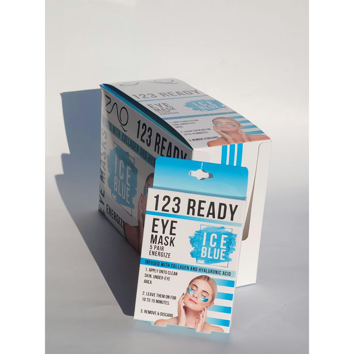 ZAQ Skin & Body - 123 Ready Ice Blue Energize Gel Eye Patches