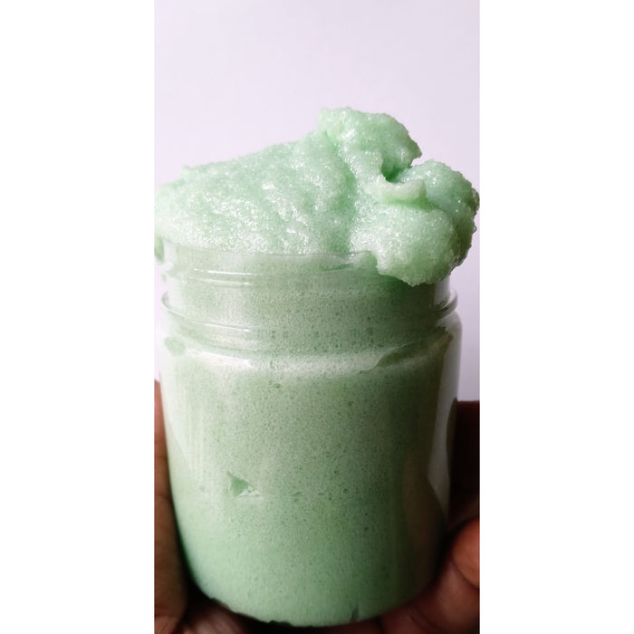 Kazirokz - Cucumber Melon Hemp Foaming Body Scrub 8Oz (100% Vegan /Cruelty Free)Natural Skin Polisher. Pain Management/ Pain Relief