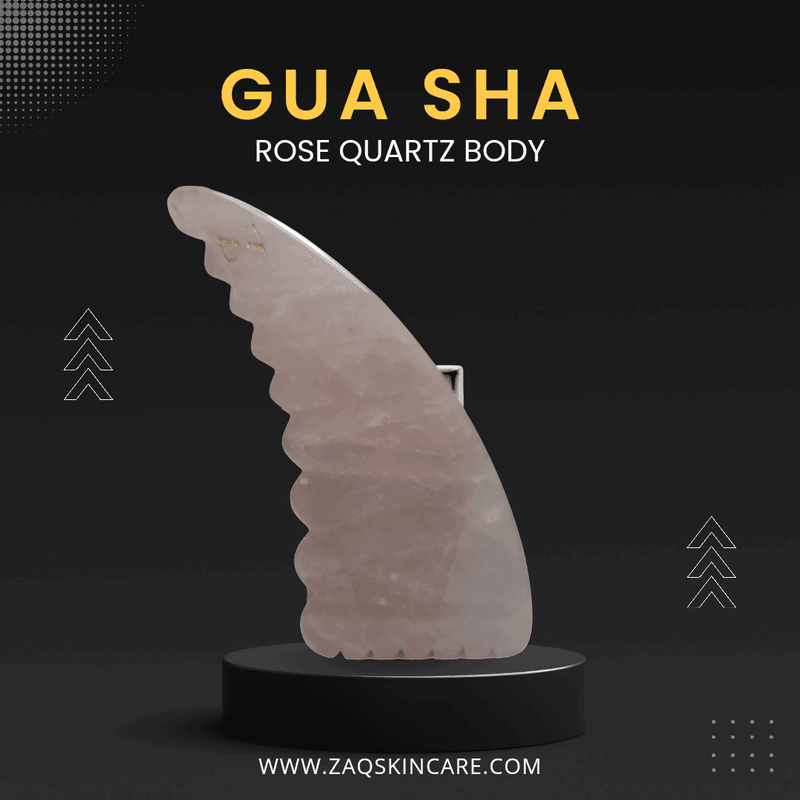 ZAQ Skin & Body ROSE QUARTZ BODY/FACE GUA SHA MASSAGE TOOL
