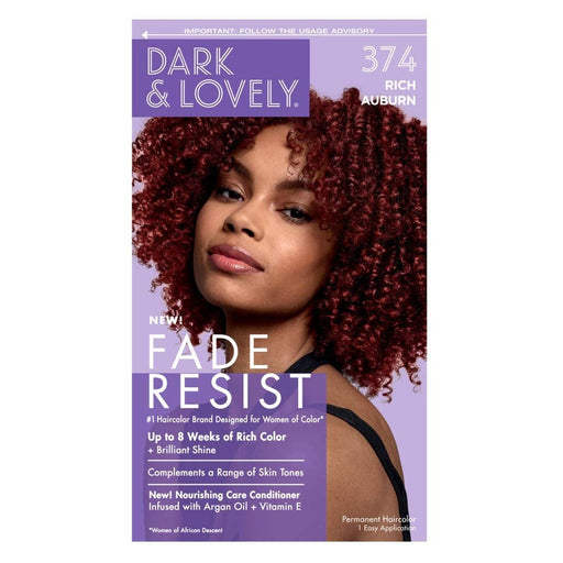 0 Dark and Lovely Fade Resist Rich Conditioning Color 374Rich Auburn Hair Color