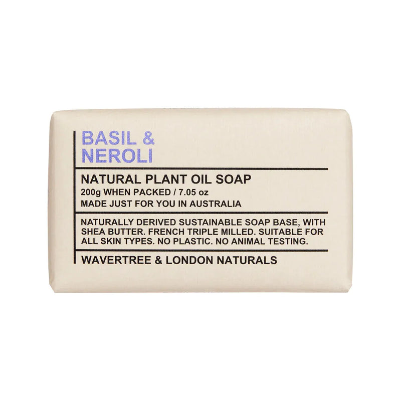 Wavertree & London Wavetree & London Basil & Neroli Natural Soap 7 Oz Natural Soap