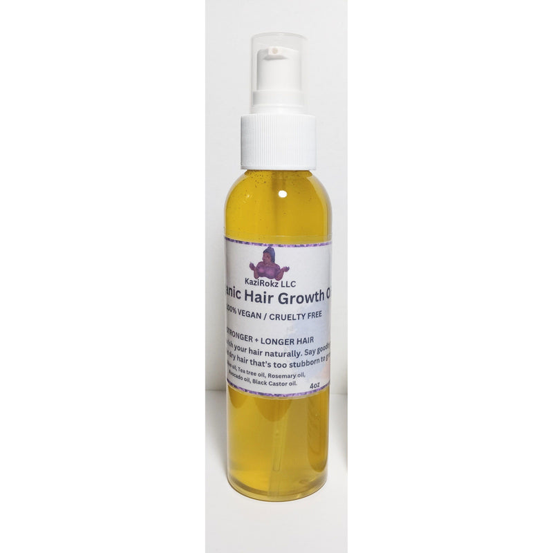 KaziRokz Organic Hair Growth Oil (100% Vegan / Cruelty Free)