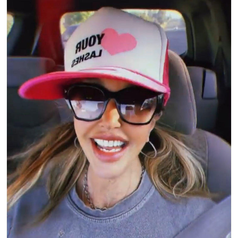 GladGirl Lash Lid Soft Pink Hat Marketing