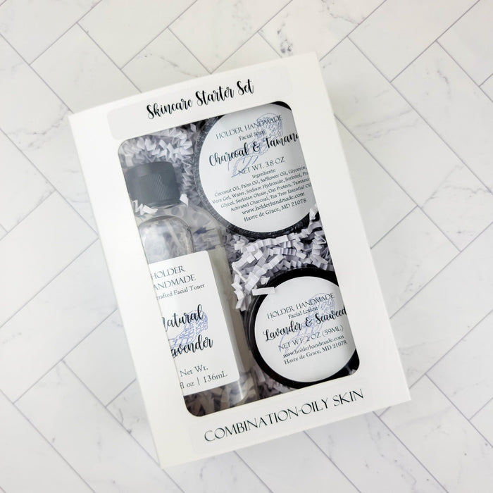 Combination Oily Facial Skincare Starter Bundle