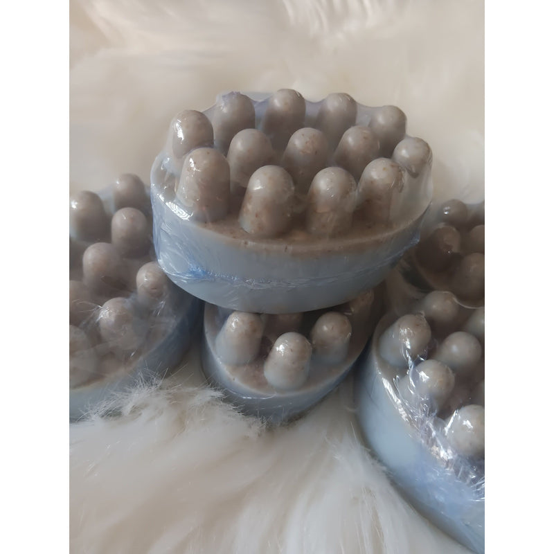 BLUEBERRIES 🫐 & OATS MASSAGE THERAPY THEMED SOAP BAR, ECZEMA TREATMENT, YONI, MOISTURIZER