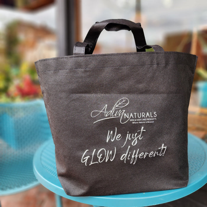 Adiva Naturals - Adiva Naturals 'We just GLOW different' (XL Shopper Tote)