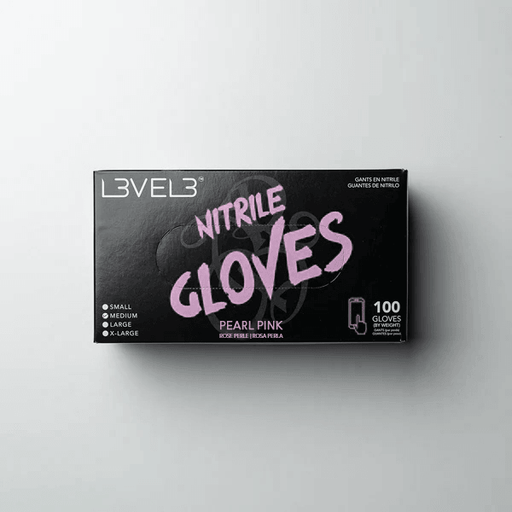 LV3 Nitrile Gloves (100ct) - Pink Small Small