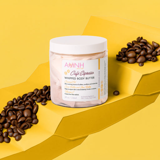 AMINNAH -'Cafe Espresso' Whipped Body Butter 8oz