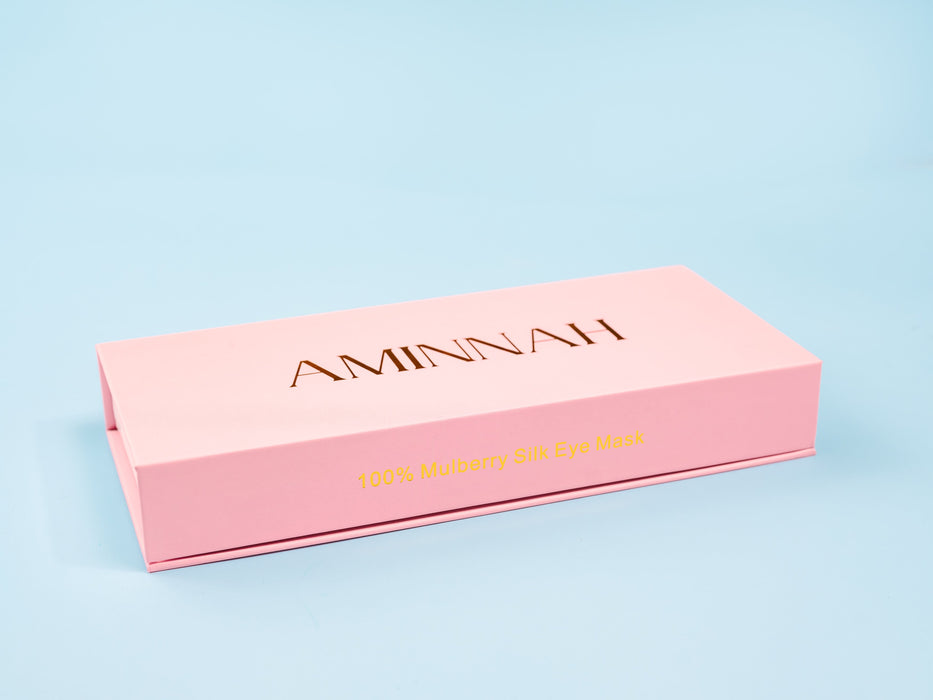 Aminnah Angels Blindfold' - 100% Mulberry Silk Sleeping Eye Mask