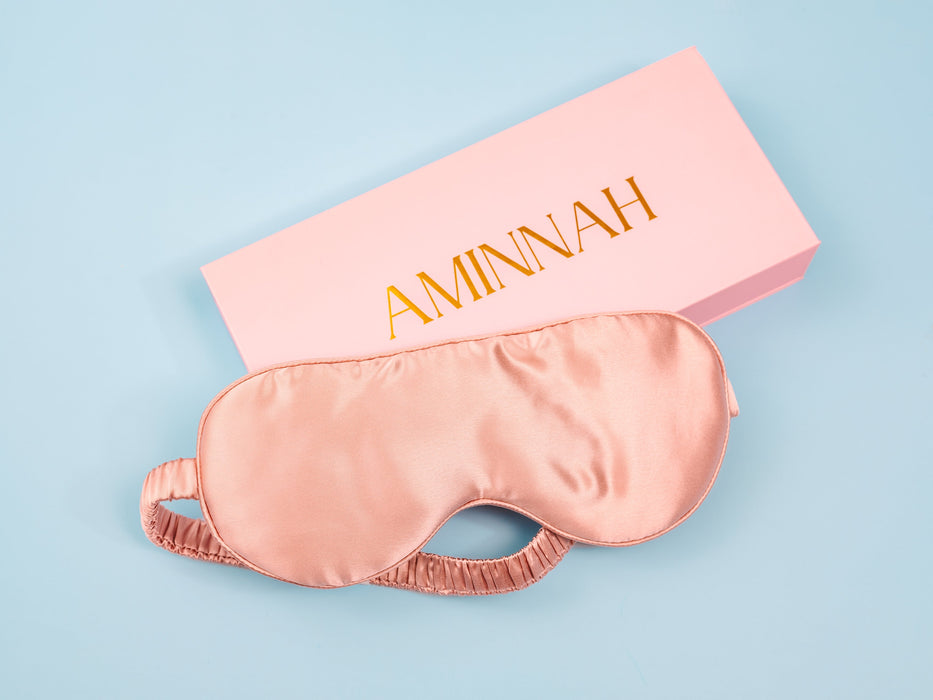 Aminnah Angels Blindfold' - 100% Mulberry Silk Sleeping Eye Mask