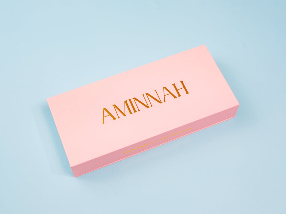 Aminnah Angels Blindfold' - 100% Mulberry Silk Sleeping Eye Mask