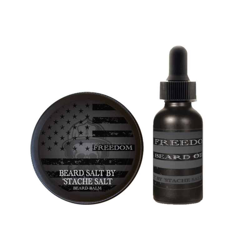 Stache Salt Moustache Wax Freedom Beard Set Beard Pack