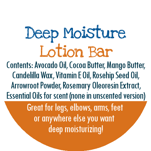 By Robin Creations Vegan Deep Moisture Solid Lotion Bar, 3 oz Deodorant & Body Care