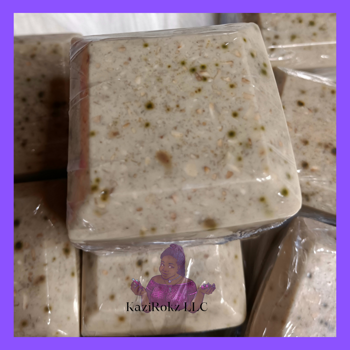 Kazirokz - Max Skin Protector! 100% Vegan/ Cruelty Free. Ginger, Oatmeal, And Matcha Green Tea  Antibacterial Soap Bar.