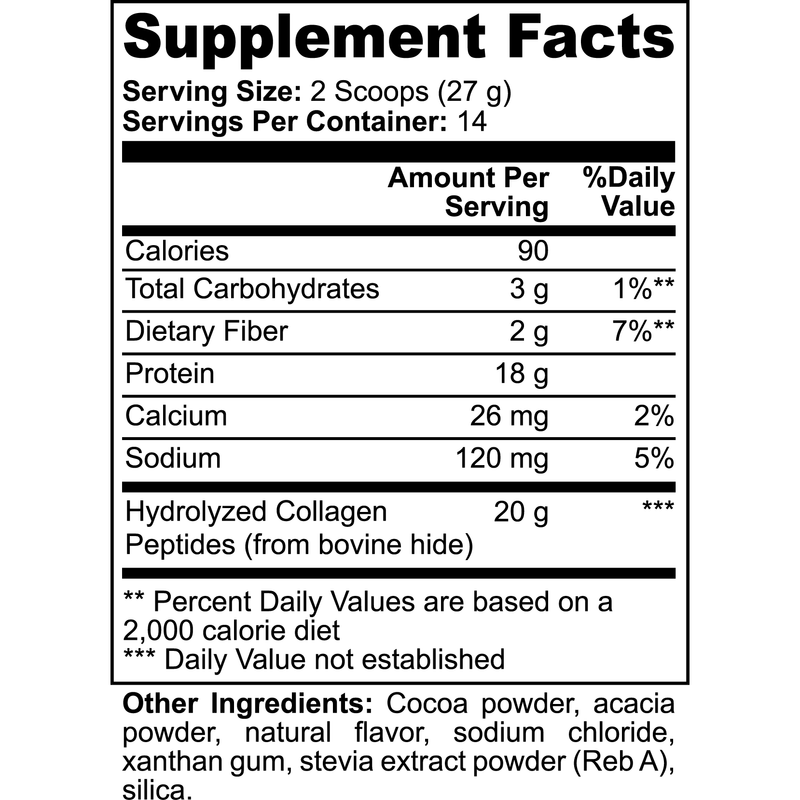 Goiteia Goiteia Grass-Fed Collagen Peptides Powder (Chocolate) 13.33 Oz (378g) Proteins & Blends