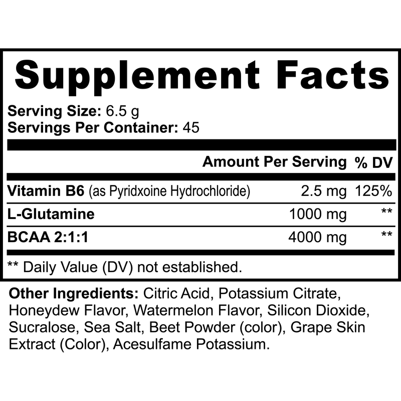 Goiteia Goiteia BCAA Post Workout Powder (Honeydew/Watermelon) 0.64lb (292g) Amino Acids & Blends