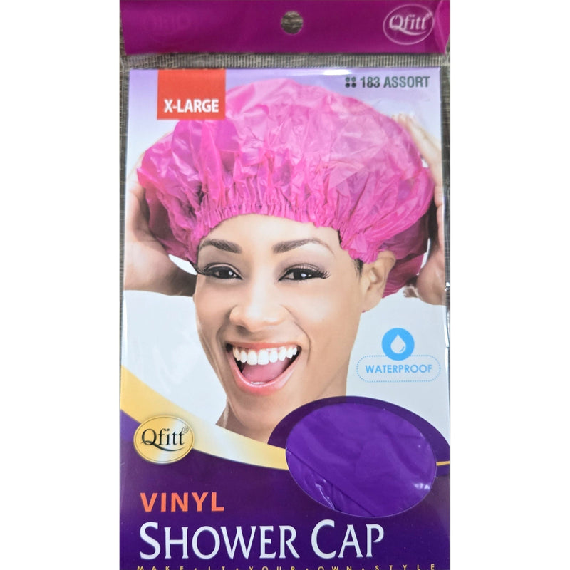 Mill's Beauty Supply Qfitt X-Large Vinyl Shower Cap Hair Accessories