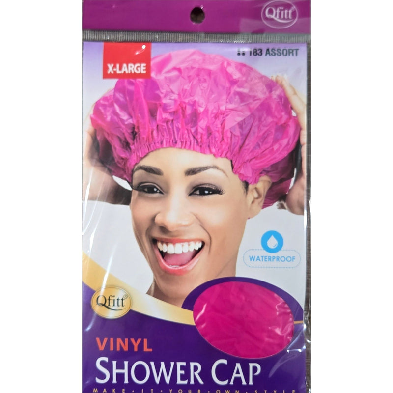 Mill's Beauty Supply Qfitt X-Large Vinyl Shower Cap Hair Accessories