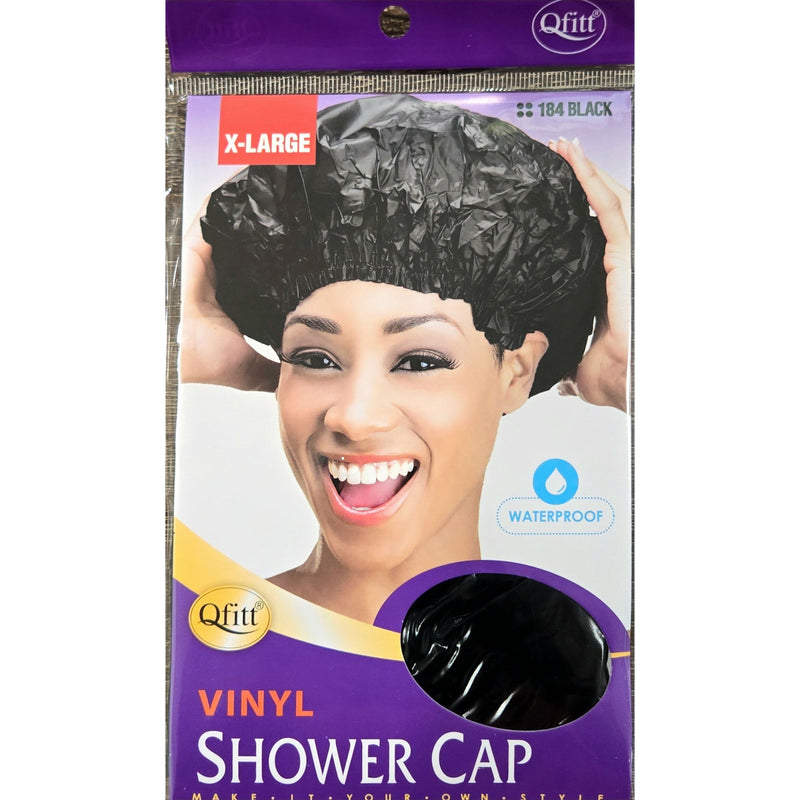 Mill's Beauty Supply Qfitt X-Large Vinyl Shower Cap Hair Accessories