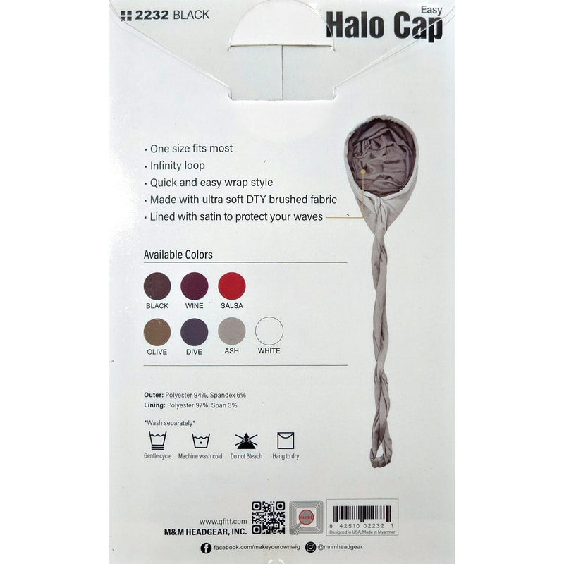 Mill's Beauty Supply King. J Easy Halo Cap, 1 pc Head Wrap