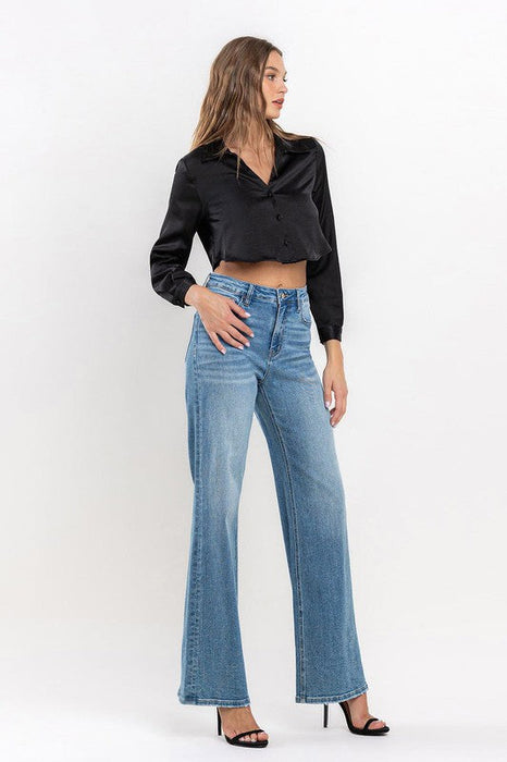 High Rise Wide Leg Jeans