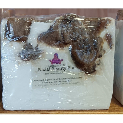 KaziRokz Facial Beauty Bar (African Black Soap) 100% Vegan / Cruelty Free